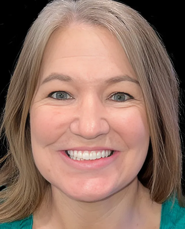 dental implant patient after