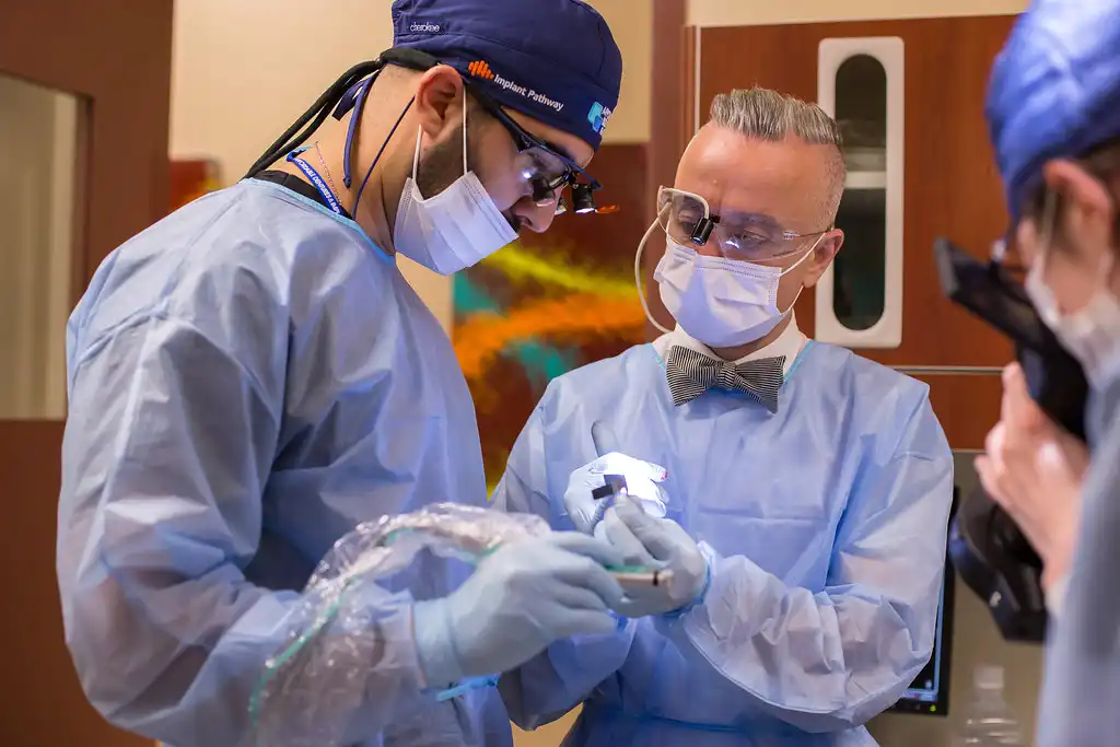 Dr. Joe in a dental surgery