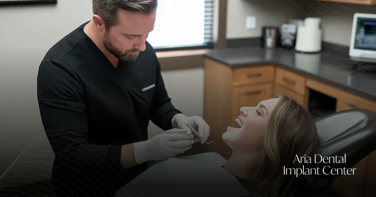 Doctor With Patient At Aria Dental Implant Center